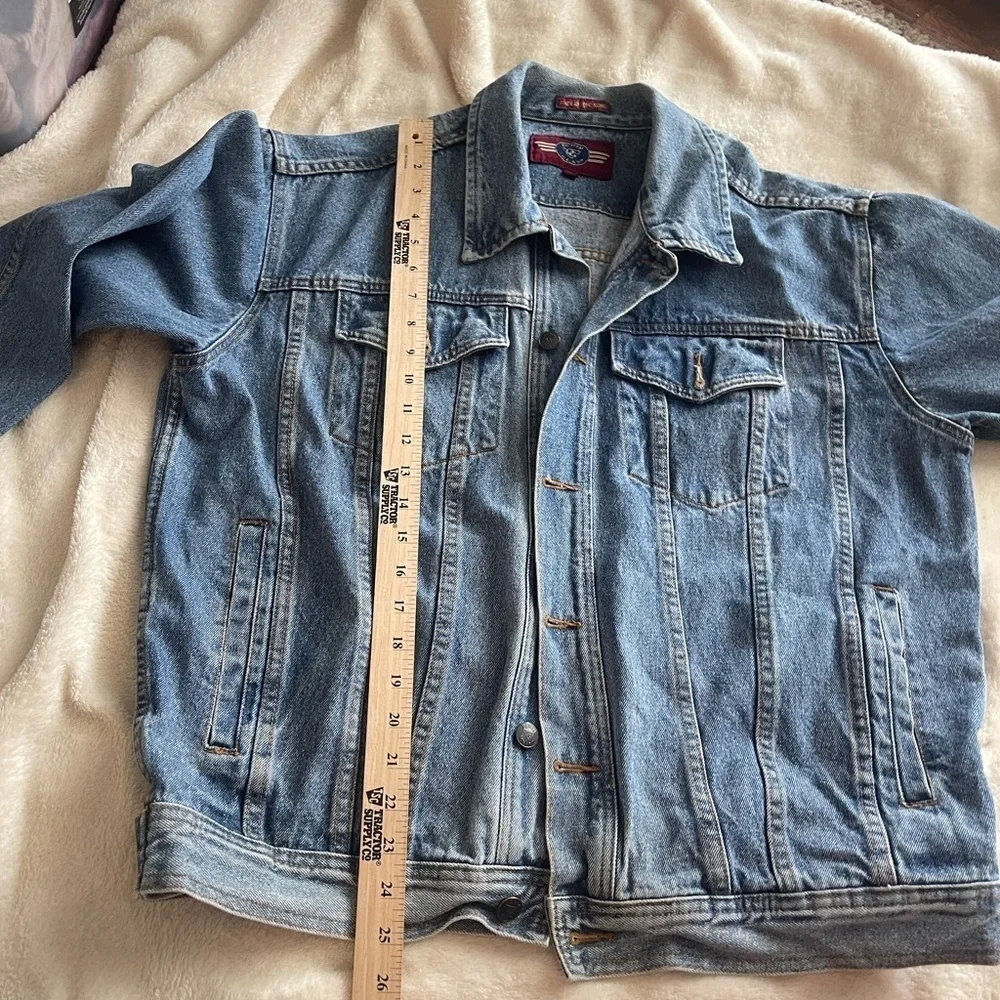 Vintage denim gear thick jean trucker jacket
